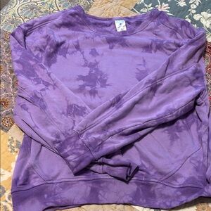 Purple Tie-Dye Sweatshirt